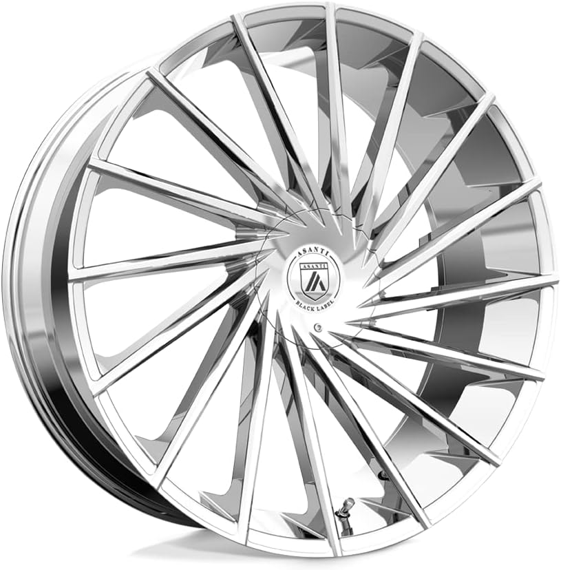 Asanti Black ABL-18 MATAR Chrome Wheel Chromium (hexavalent compounds) (22 x 9. inches /6 x 106 mm, 15 mm Offset)