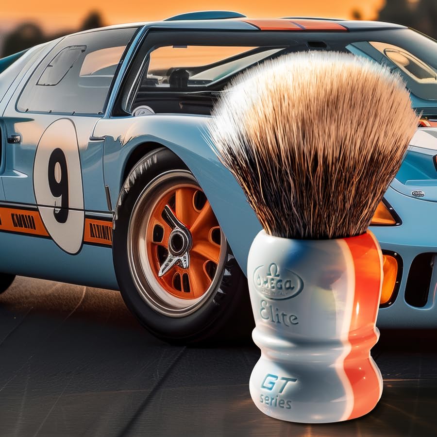 Omega Elite Fiber Shaving Brush, GT Series
