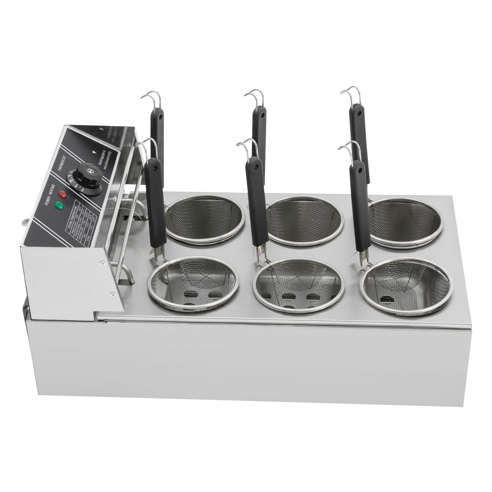 Fornello per pasta e pasta, 6 cesti, elettrico, 2 KW, 20 l, fornello elettrico per la pasta da 20 l, per grandi celebrazioni, fornello elettrico per uso professionale