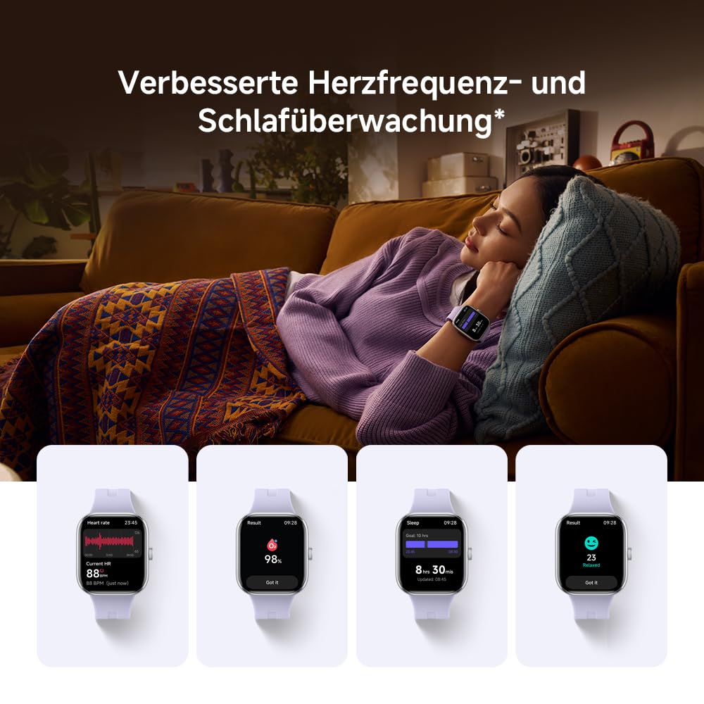 XIAOMI Redmi Watch 5 Smartwatch, Sport- und Fitnessüberwachung, 53mm AMOLED, 24 Tage Akkulaufzeit, 150+ Sportmodi, Herzfrequenzüberwachung, Schlafüberwachung, 5ATM, GPS, Android™ & iOS