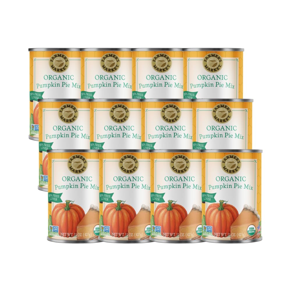 Amazon.com : Farmer's Market Organic Pumpkin Pie Mix, 15 Ounce