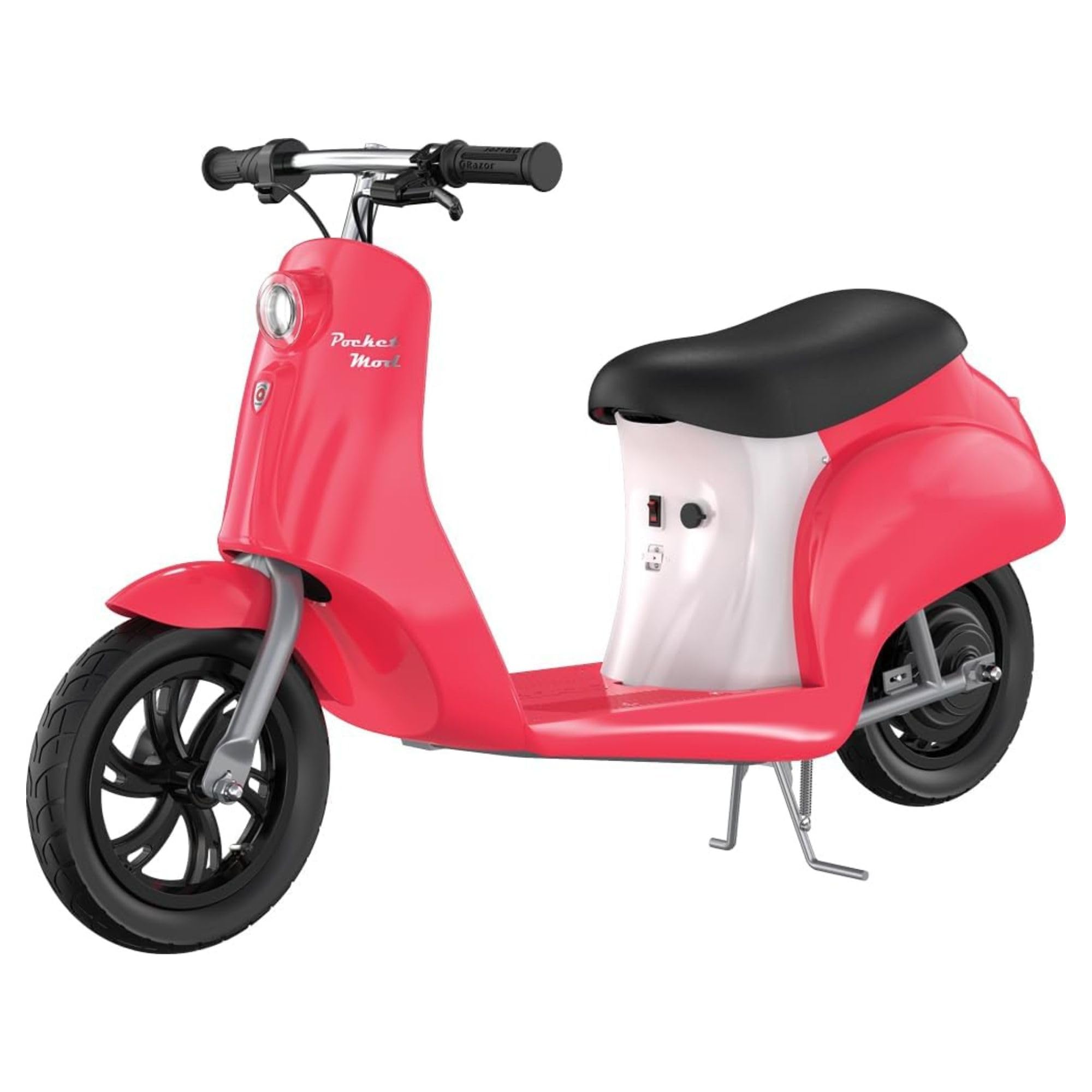Razor Pocket Mod Electric Scooter Ride-On for Kids Ages 8+, 170 lb Max Weight – 250W Motor, Up to 15 Mph, 40-Min Run Time on High Speed, Twist-Grip