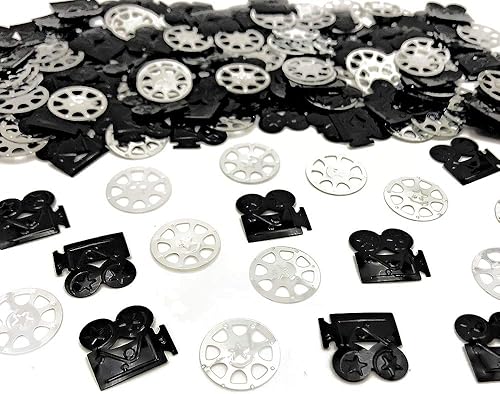 Miniatura 1 de Confeti para cámara de video de 1.59 oz, diseño metálico de papel de aluminio para fiesta, boda, cumpleaños, baby showe, despedida de soltera,