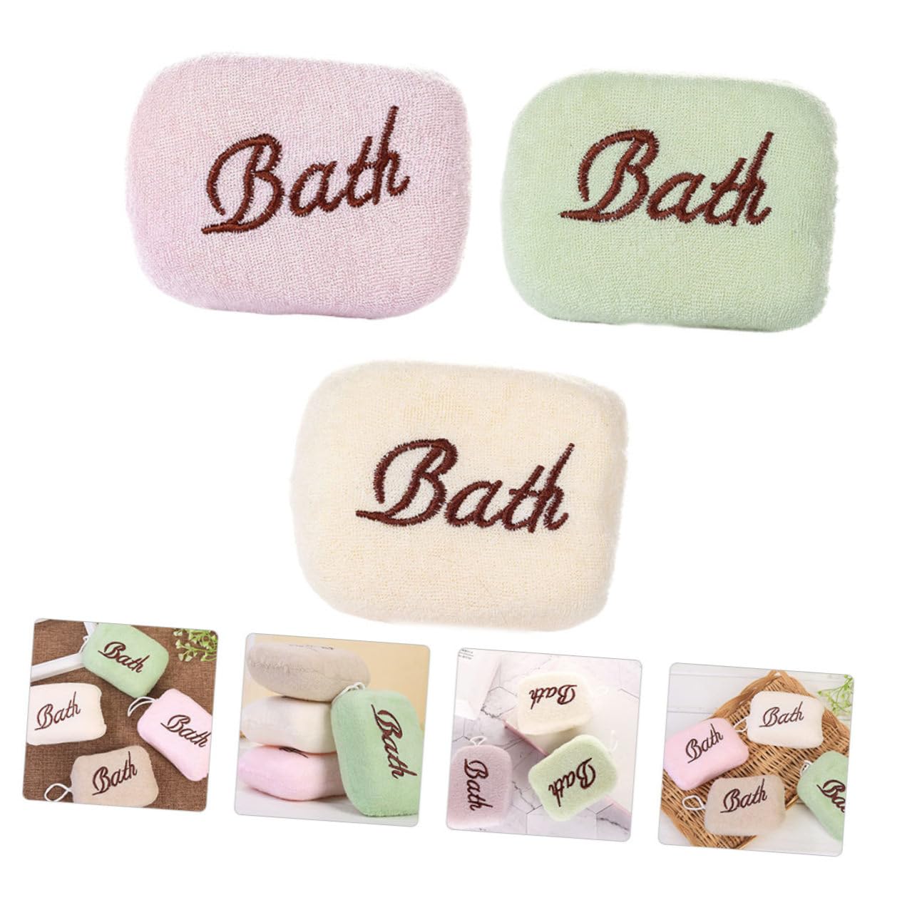 FOMIYES 12piezas Esponjas De Baño Para Bebés y Absorbentes Herramientas Prácticas Cuidado De Nacidos Material Seguro Infantil