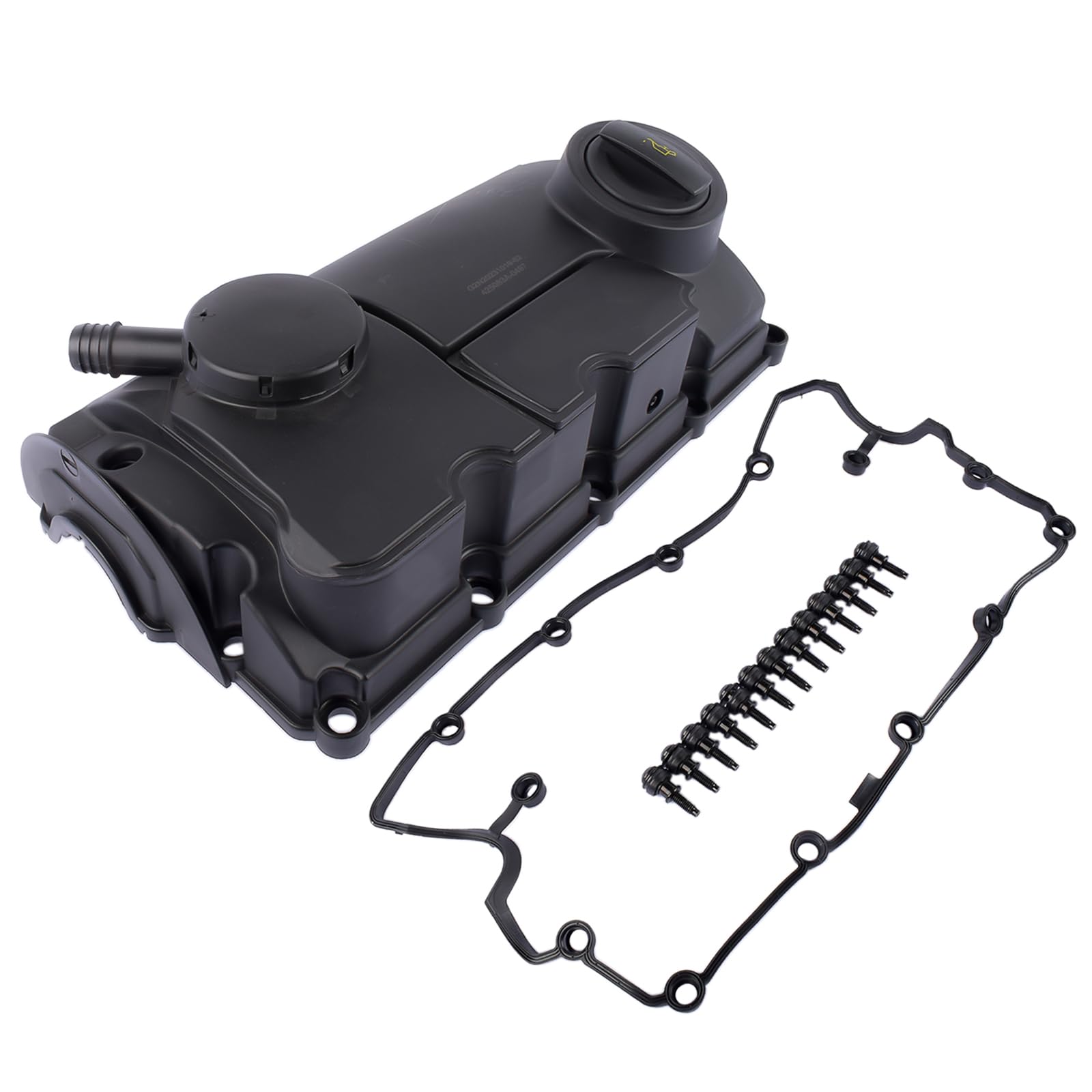 Tapa de Culata, Junta de Tapa de Válvula, Tapa de Aceite Compatible con T5 Trans-porter Sha-ran Alham-bra 1.9 2.0 03G103469H