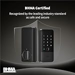 Aqara UWB Serrure intelligente U400, Matter Over Thread, Apple Home Key, Empreinte d'entrée sans clé Deadbolt, Clavier d'écran de poche, Batterie rechargeable, Supports HomeKit, Alexa, Google, Assistant à la maison, Noir