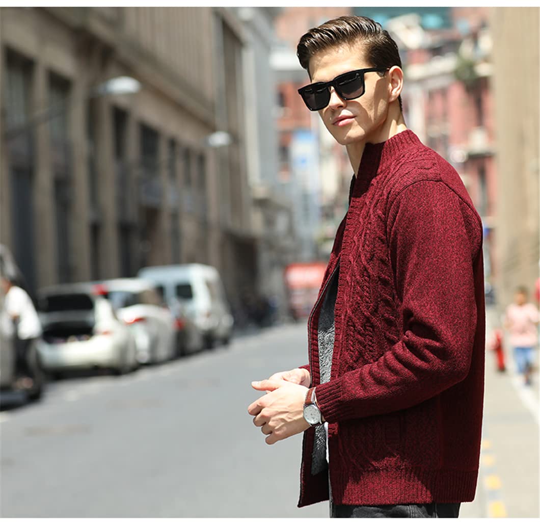 Pullover für Herren, dicke warme Wolle, Kaschmir, Winterjacke, Rollkragen, Herren-Outwear