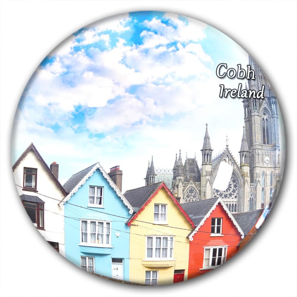 Afghanistan-0001 Ireland Cobh Fridge Magnet Refrigerator Stickers Decorative Magnet Travel Souvenir Glass
