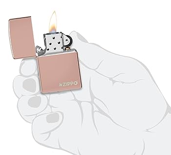 Amazon.co.jp: Zippo High Polish Rose Gold Zippo Logo Pocket