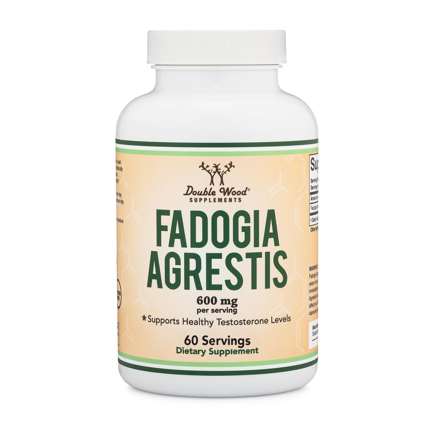 Fadogia Agrestis 600mg, Energy, Stamina & Healthy Testosterone, 60 Caps 60 Count (Pack of 1)