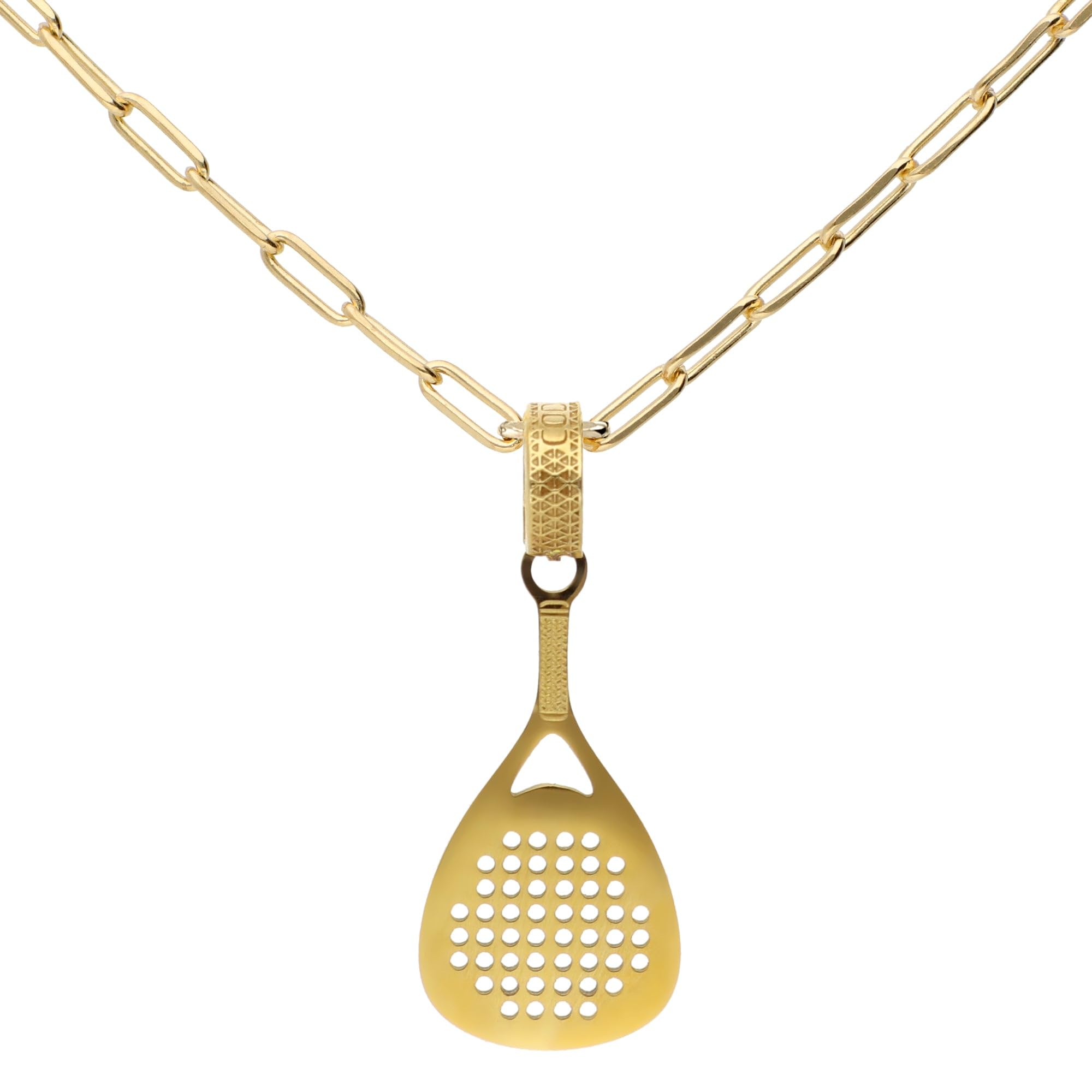 CODEONE Colgante Pádel | Acero Inoxidable | Diseño Artesanal Deportivo | Raqueta | Estuche de Regalo