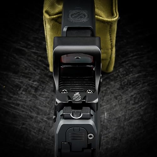 Miniatura 9 de ZULISY Otter Shake to Awake 3 MOA Micro Open Red Dot Sight, apto para RMSc507K Footprint Pistol Mount, 0.039x0.827 in EDC Tactical Mini Reflex