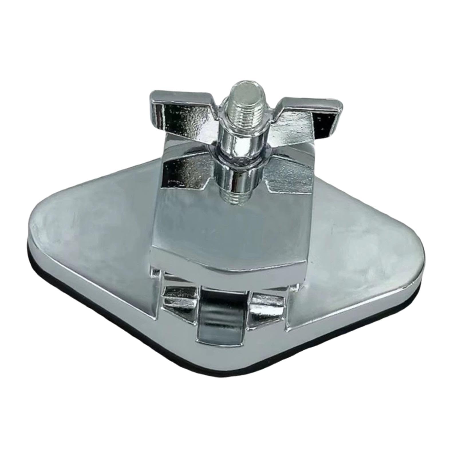 Colaxi Drum Leg Mount Holder Base Plate Easy to Install Clamp Replace Parts Professional Sturdy Rack Metal Base Tom Drum Leg Bracket, Style A