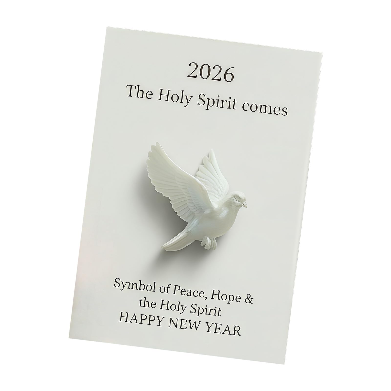 Kalttoy Multicolor Delicate White Doves Figurine With Thank You Card Inspirational Home Decoration For Meditations Christening Present