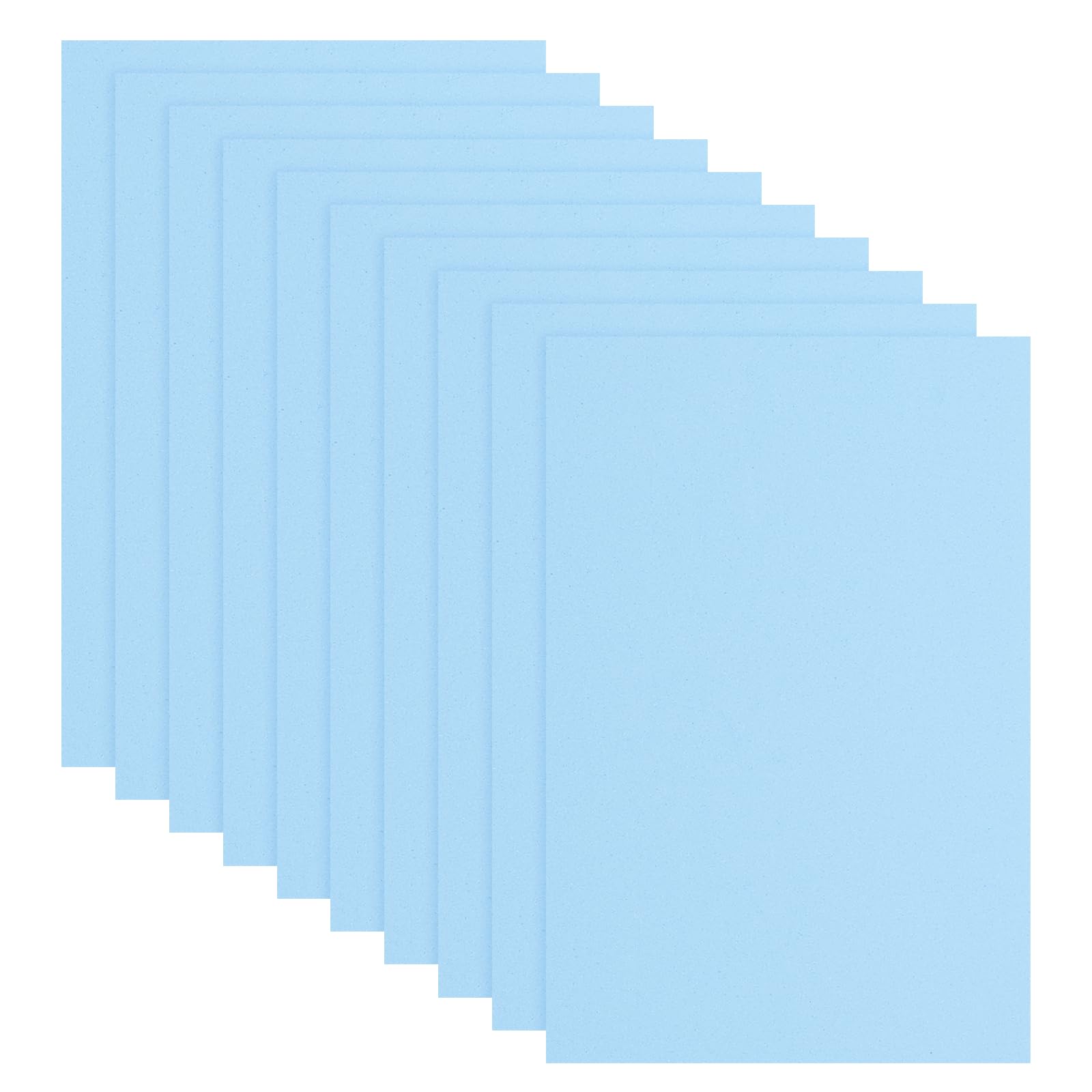 sourcing map 10 Pcs Light Blue EVA A4 Foam Sheets Crafts, 12 x 8 Inch Foam Paper for DIY Crafts Project Classroom Scrapbook Art Cards Home Office Decoration (2mm Thick)