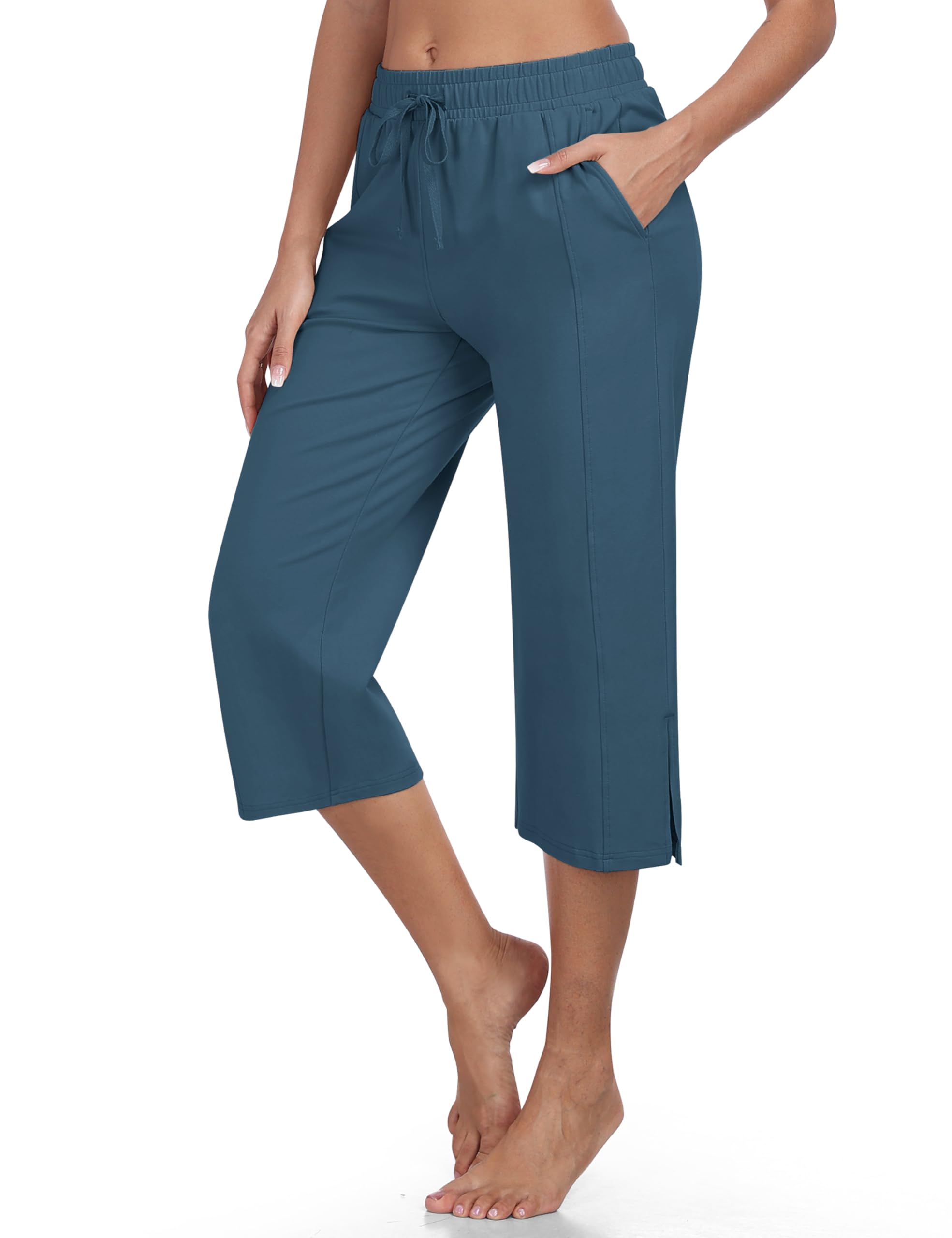 JINSHI Broeken Dames Zomer 3/4 lange broek Capribroeken Vrijetijdsbroek