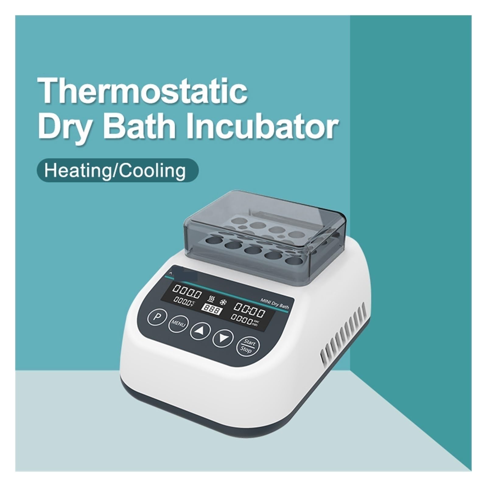 Mini riscaldatore da laboratorio termostatico for incubatore a bagno secco portatile con blocco riscaldante for centrifuga Tu 0,2/0,5/1,5/2 ml,Velocità precisa(MDB (1.5mlx15))