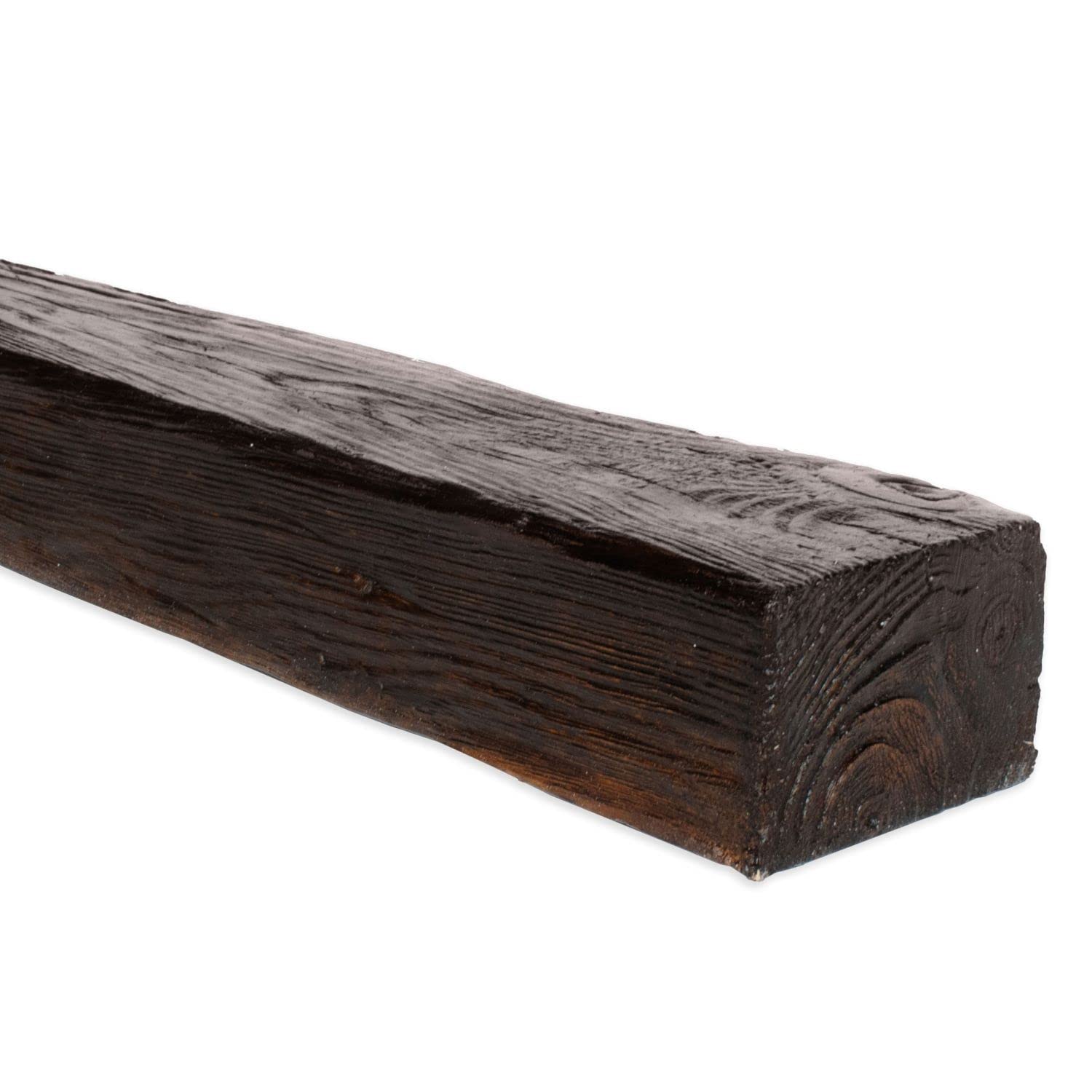 DECO WOOD Sample plafondbalken houtlook van PU - imitatiehout rustieke balken decoratieve balk sierbalk (15 cm ED105 donker