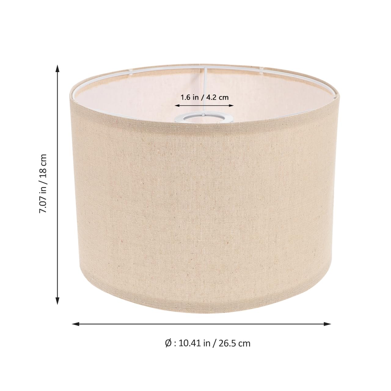 Abaodam Paralume in Tessuto Paralume Tamburo Di Lino Sostituzione Del Paralume Della Lampada Paralume Per Piantana Applique Da Parete Tavolino Da Caffè Ufficio Sospeso Ferro Da Stiro