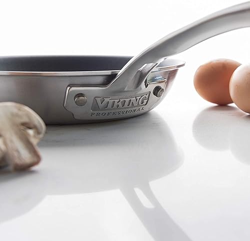 Miniatura 10 de VIKING Culinary Professional - Sartén antiadherente de acero inoxidable de 5 capas, 8 pulgadas, mango ergonómico que se mantiene fresco, apto para