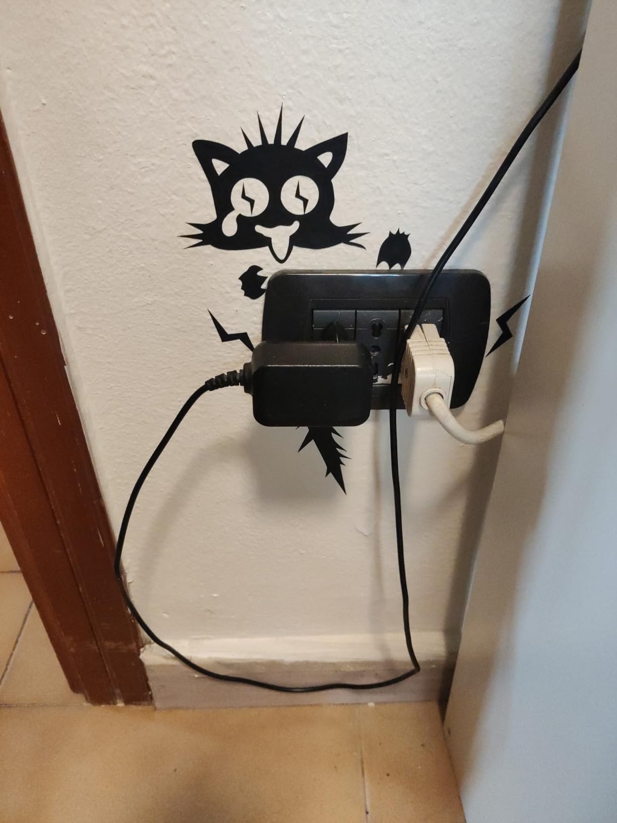 Adesivi Muro Gatti Per Interruttori - PVC Removibile, Impermeabile, Decorazione Casa