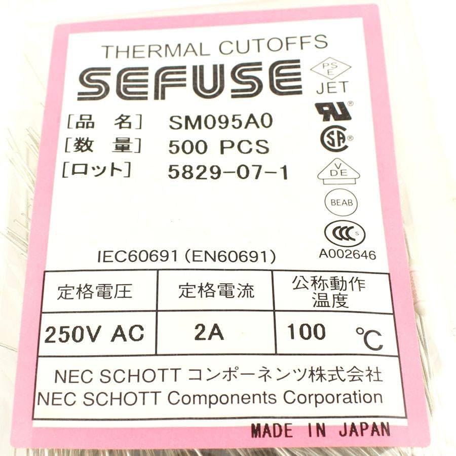 Generic 10 Pcs Thermal Fuse 100 Degree TF Cutoff 2A 250V SM095A0