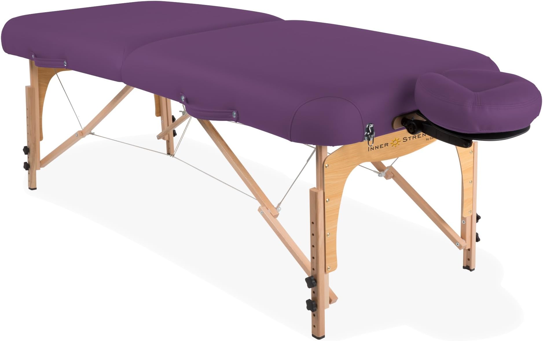 INNER STRENGTH Portable Massage Table Package E2 - Full Reiki Massage Table Incl. Deluxe Adjustable Face Cradle, Pillow & Carry Case (30"x73")