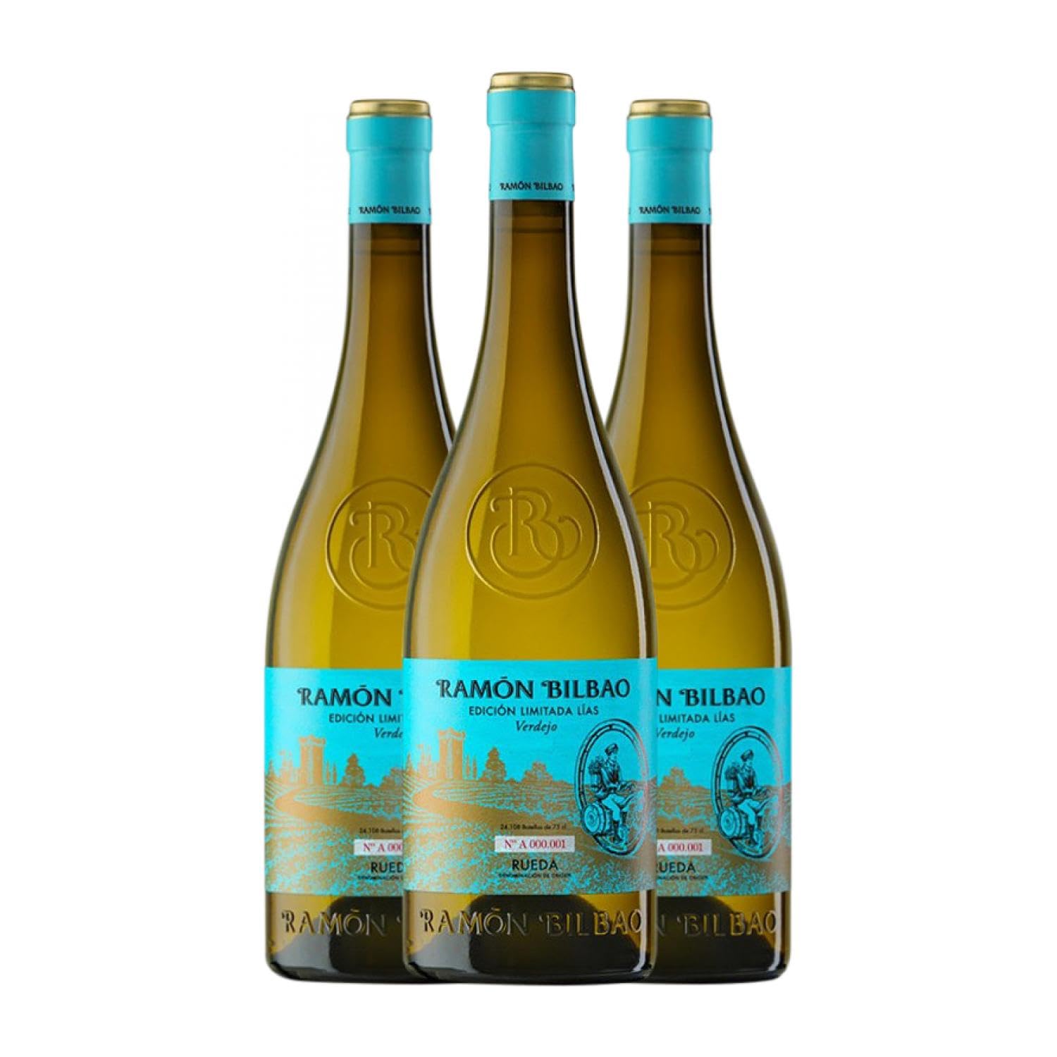 Ramón Bilbao Edición Limitada Lías Verdejo Rueda Crianza 75 cl Vino blanco (Caja de 3 Botellas de 75 cl)