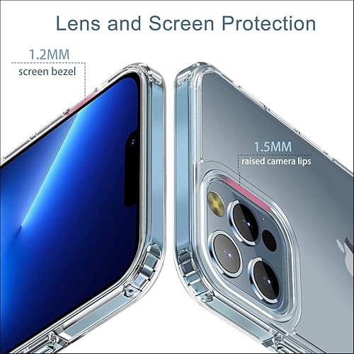 Miniatura 4 de KAPAVER Funda resistente de la serie Frosted para iPhone 13 Pro antihuellas antiarañazos esmerilada, translúcida, a prueba de golpes, delgada de 6.1