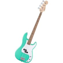 Fender Squier Debut Series Beginner Precision Bass Guitar, Sea Foam Green