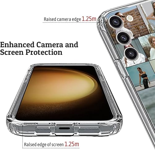 Vista 81 de Funda transparente 3 en 1 diseñada para teléfono Galaxy S21, Plus/Ultra/FE 5G Samsung, capas protectoras híbridas [protector de pantalla] Borrar 05