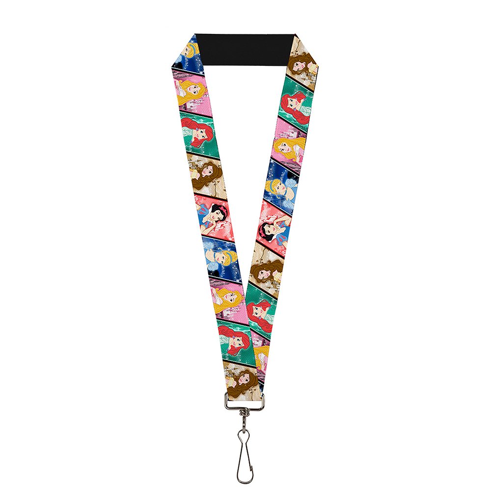Buckle Down Lanyard - 1.0 - Disney Princess Poses/castle Blocks Accessory