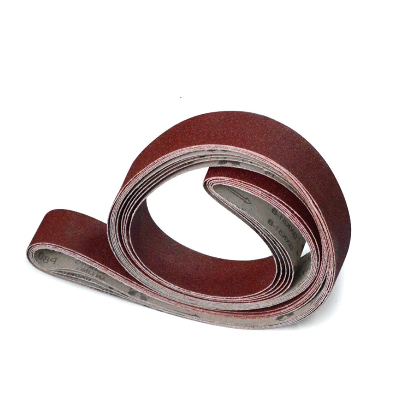5 uds Bandas de Lijado 50 * 1800mm/ 50 * 2100mm Bandas de Lijado abrasivas P60-600 Accesorios de Amoladora de Banda de molienda Gruesa a Fina (Grit : 80, Size : 50mm x 1800mm)