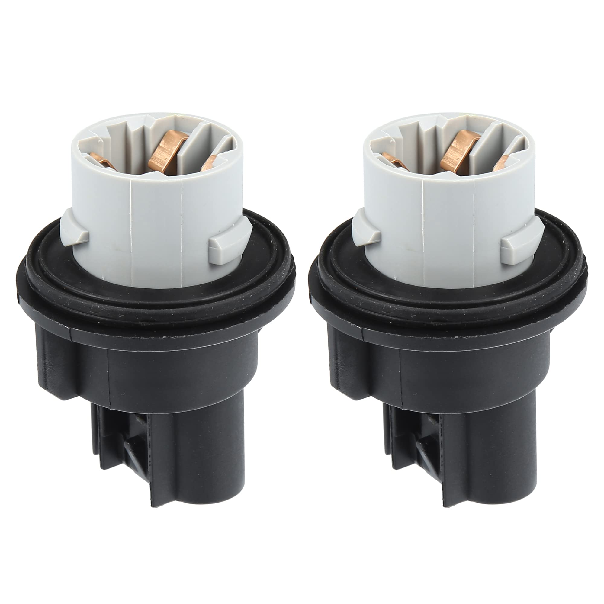 A ABSOPRO Turn Signal Light Lamp Bulb Holder 68083021AA for Dodge for Ram 1500 2009-2012 Plastic Black (Set of 2)