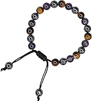 Vista 4 de Pulsera de cesación de fumar Amazing Gemstone - Pulsera de ayuda para dejar de vapear - Juego de pulsera de hematita, ojo de tigre y amatista