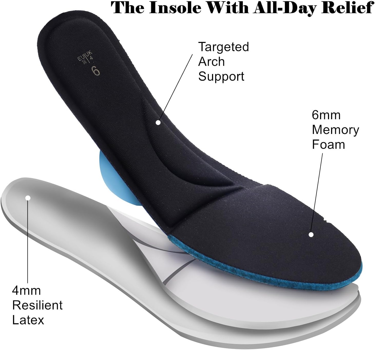 DADAWEN Women's Chunky Low Block Heels Mary Jane Closed Round Toe Pumps Comfortable Work Wedding Dress Shoes - Image 4