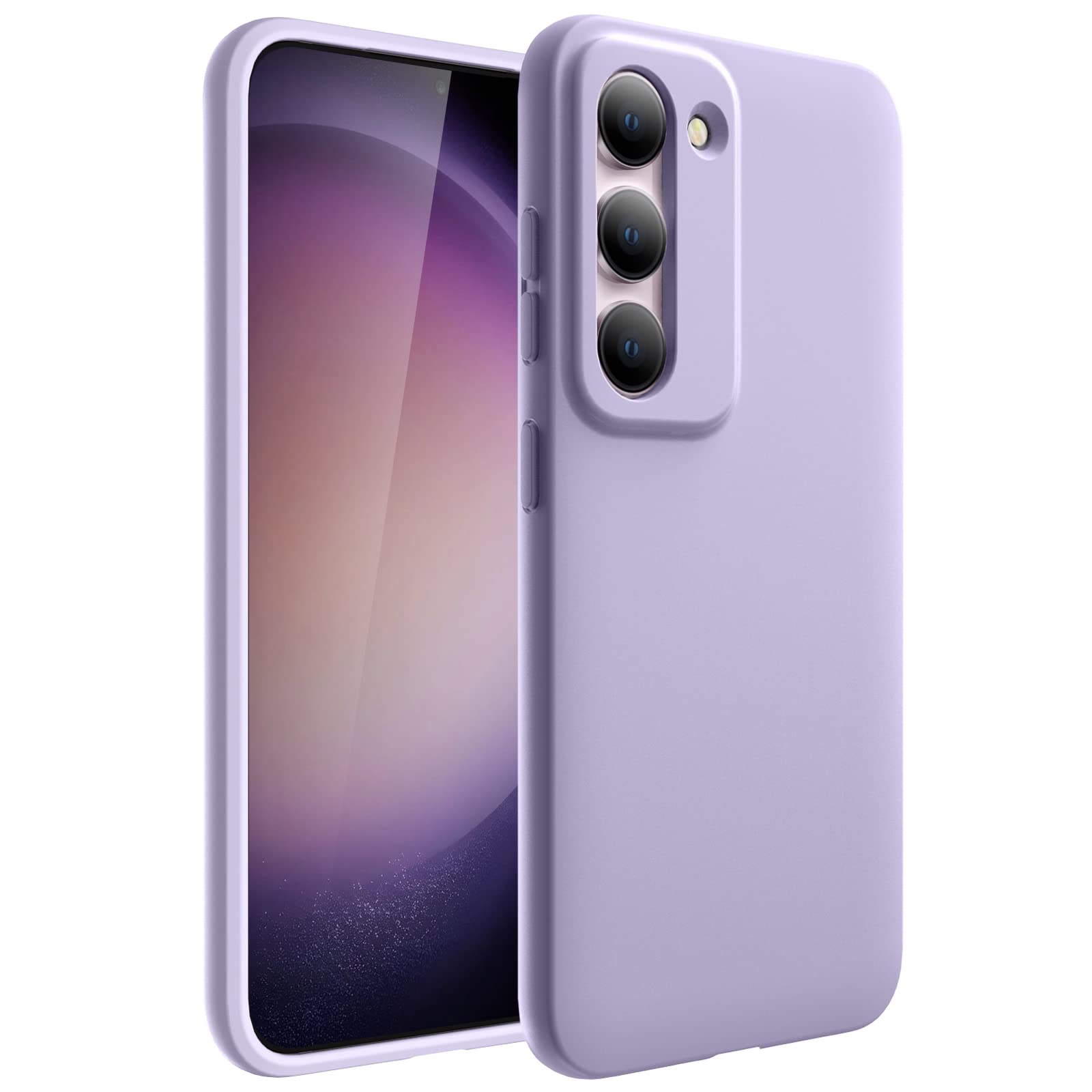 JETech Slim Fit Case for Samsung Galaxy S23 5G 6.1-Inch, Soft TPU Thin Protective Phone Cover with Matte Finish, Shockproof (Lilac)