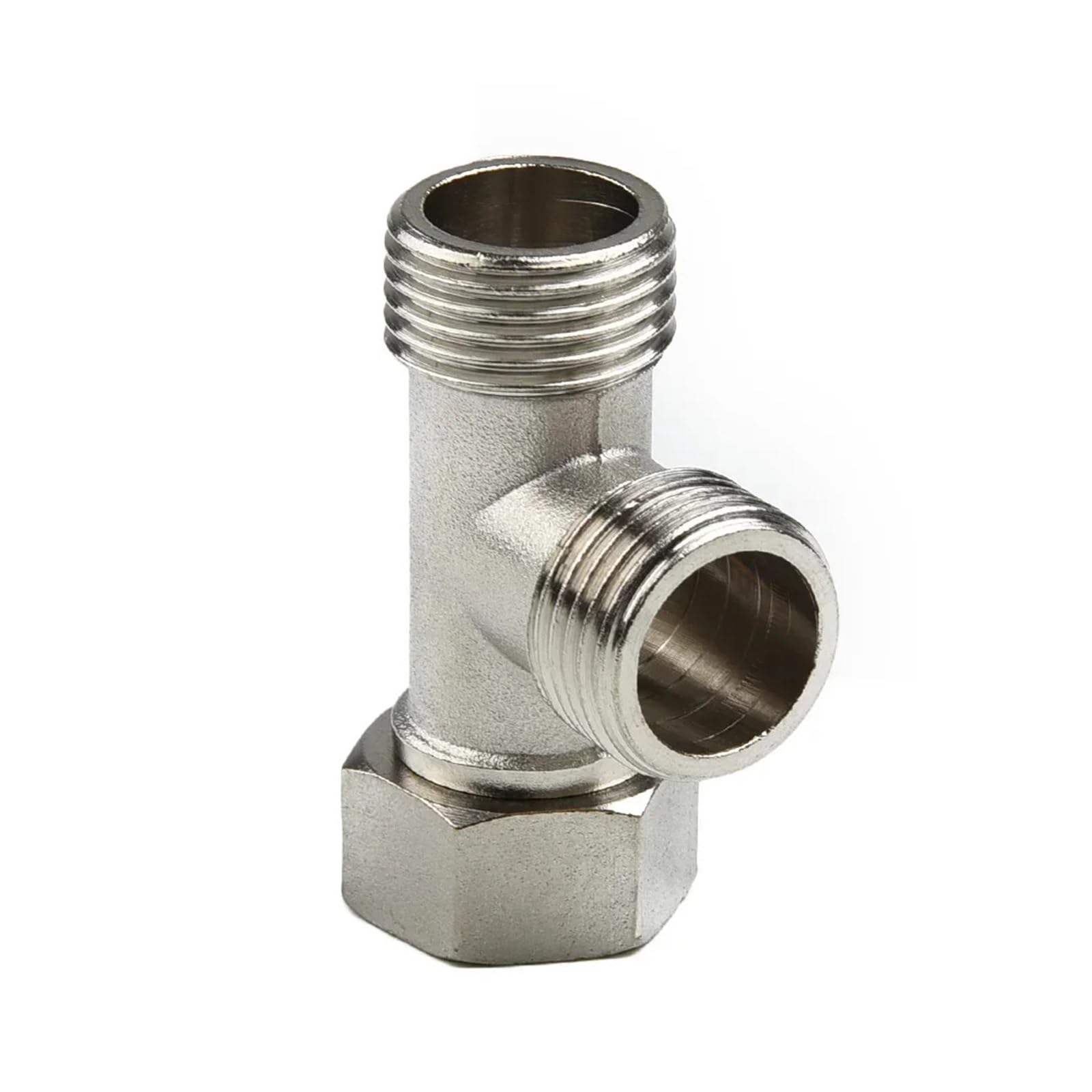 Válvula desviadora de inodoro G1/2" de cobre en T for baño, bidé, rociador, ducha, conexión de 3 vías.