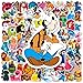 200pcs Kids Disney Princess Cute Cartoon Character Stickers - Movie Decorative Waterproof Stickers for Kids, Teens & Adults