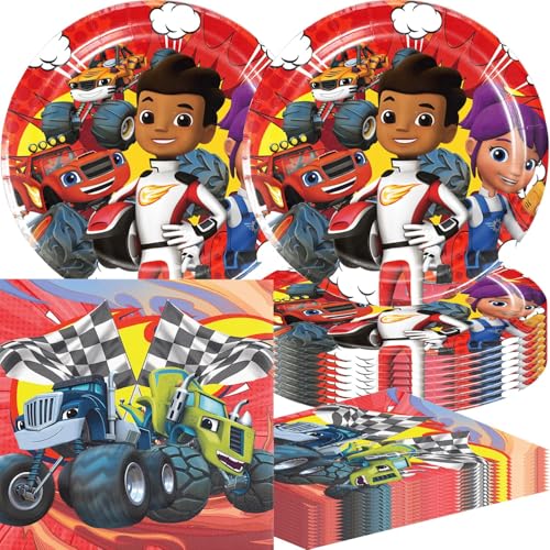 Fournitures de fête Blaze et les monster machines pour anniversaire de 20 invités