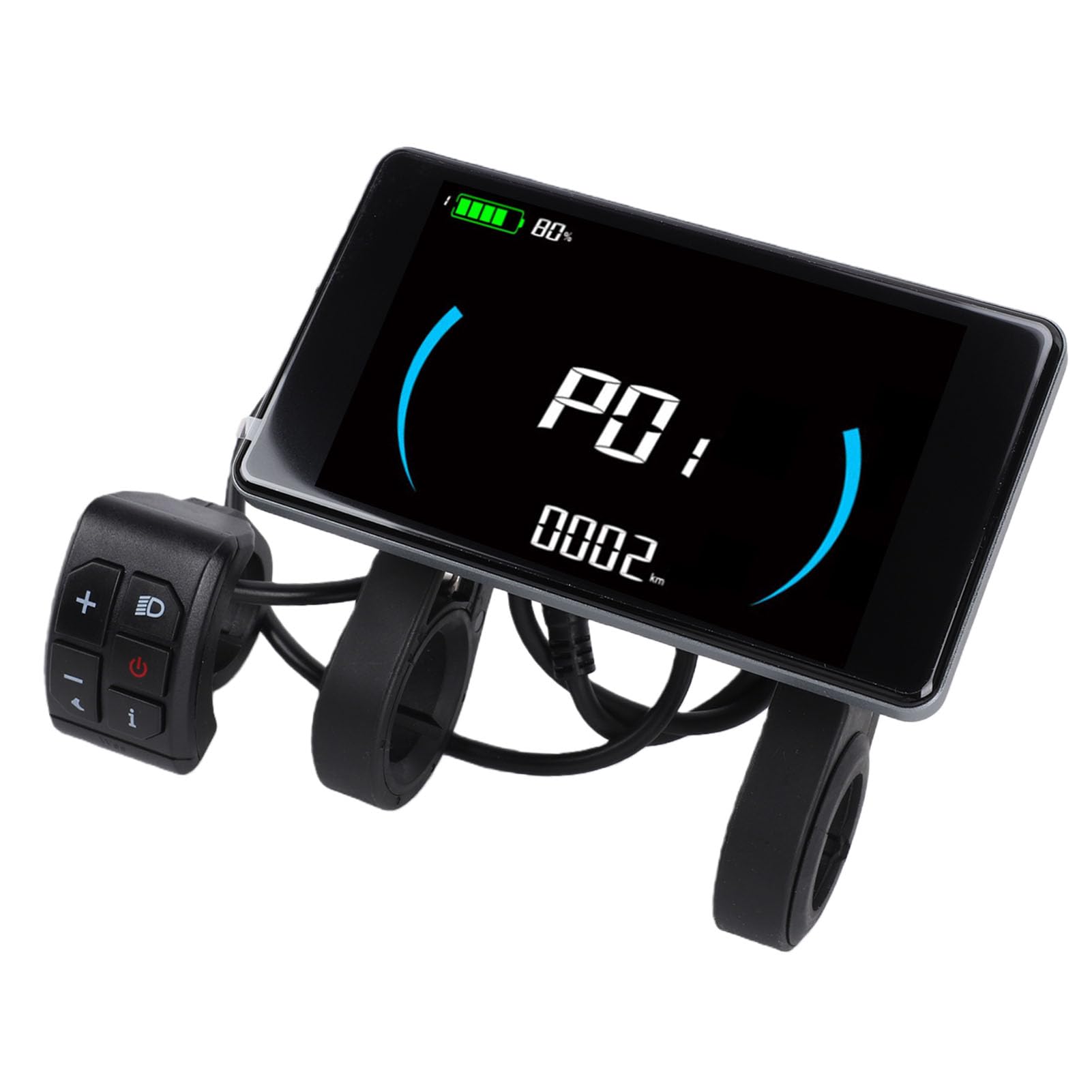 Generic Pannello Display LCD per Scooter Elettrico Comodo Pannello di Controllo per Visualizzazione velocità e Livello Batteria per Pendolari