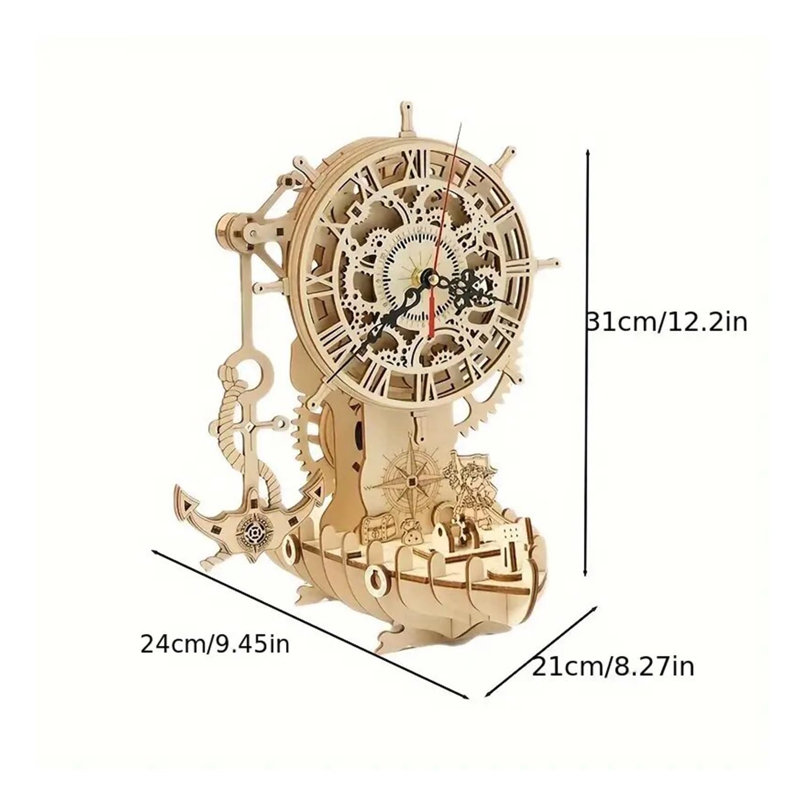 Puzzle 3D-watch puzzle puzzle puzzle in legno, orologio artistico