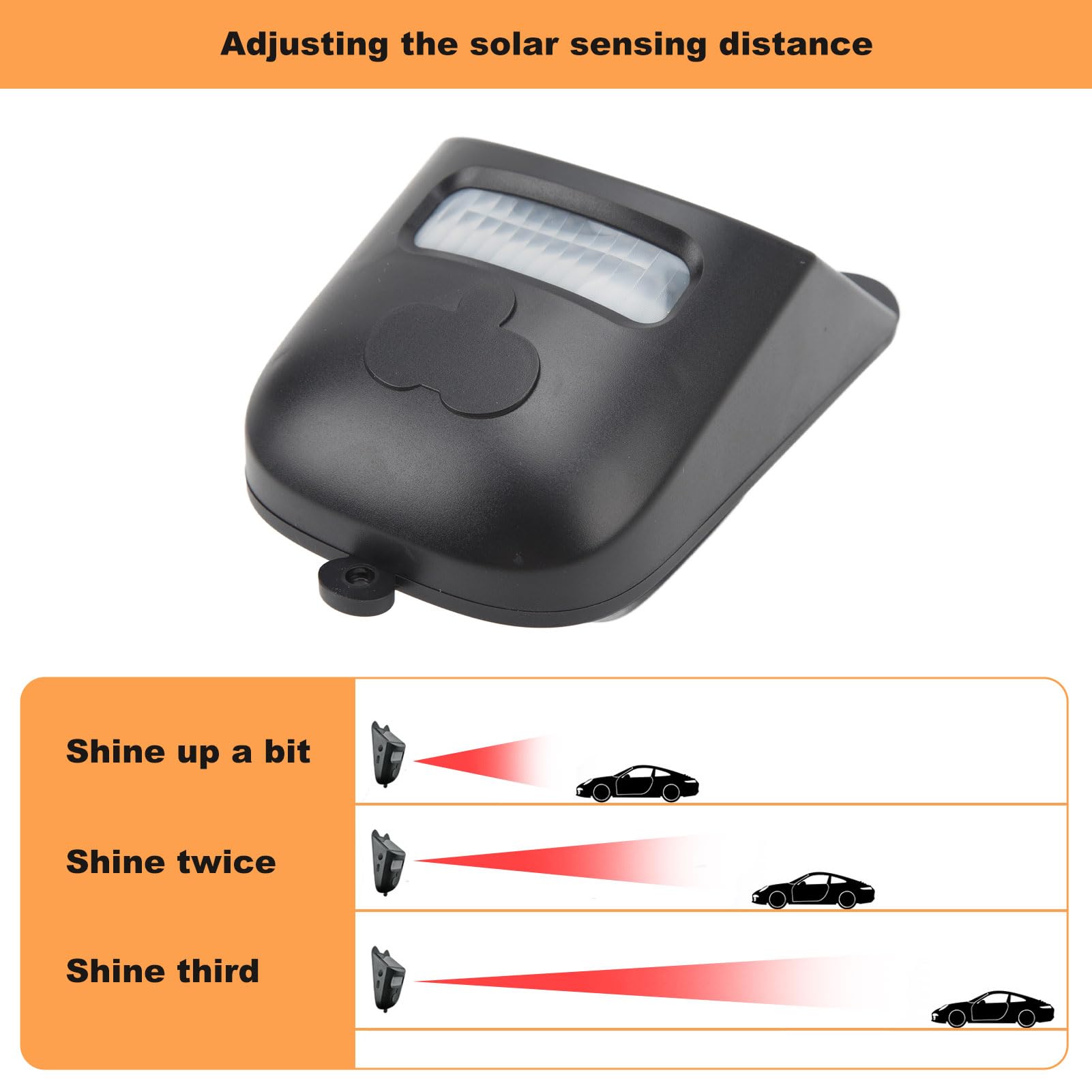 Alarma de Entrada Inalámbrica Solar de Largo Alcance Detector de Sensor de Movimiento Al Aire Libre de Alerta de Seguridad con 1 Receptor y 2 Detectores