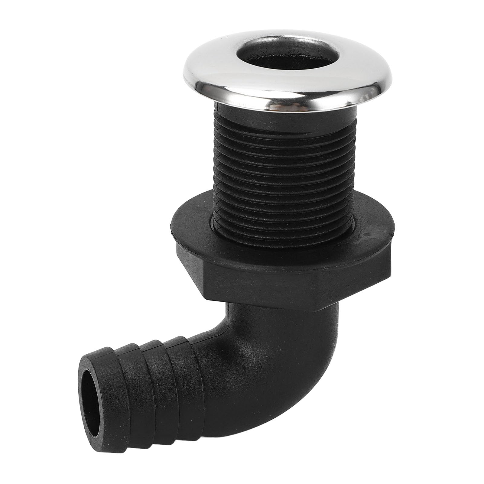 25 mm de diámetro para casco de nailon duradero a prueba de fugas, barco, yate (tubo de 90 grados, altura : 96 mm)