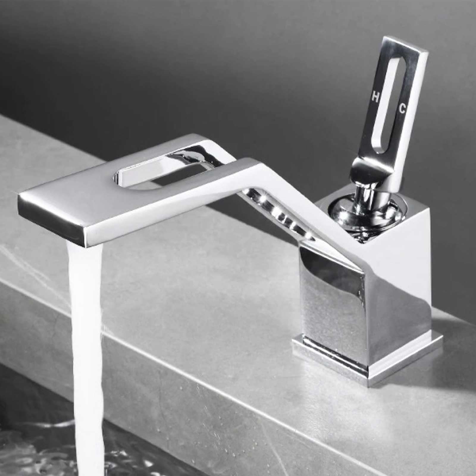 Robinet de salle de bain économiseur d'eau pour routine moderne