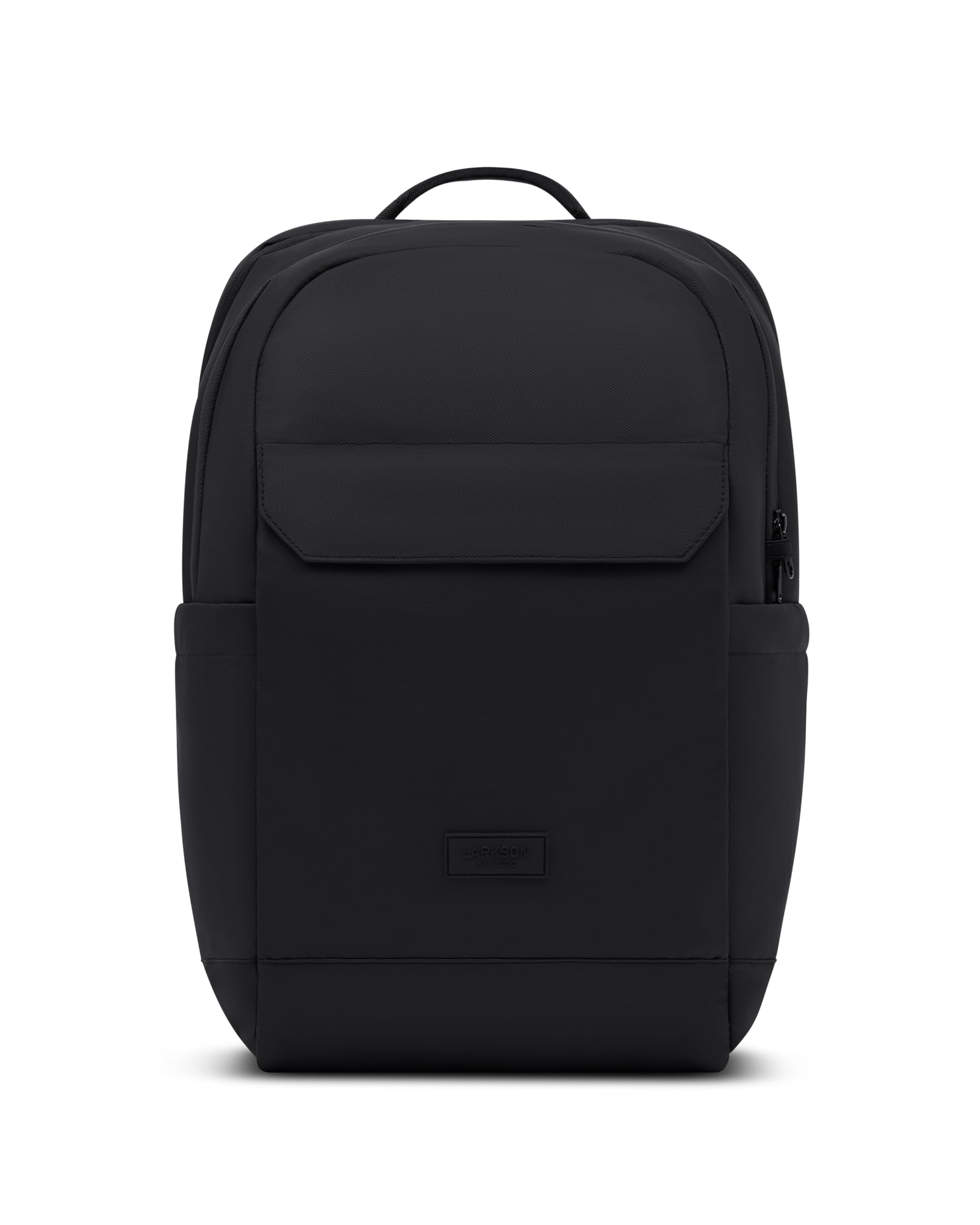LARKSON Zaino da lavoro per computer portatile da uomo Nero - Bjarne Small - Zaino da viaggio e lavoro con scomparto per pc portatile da 16 pollici - Bagaglio a mano aereo - Idrorepellente