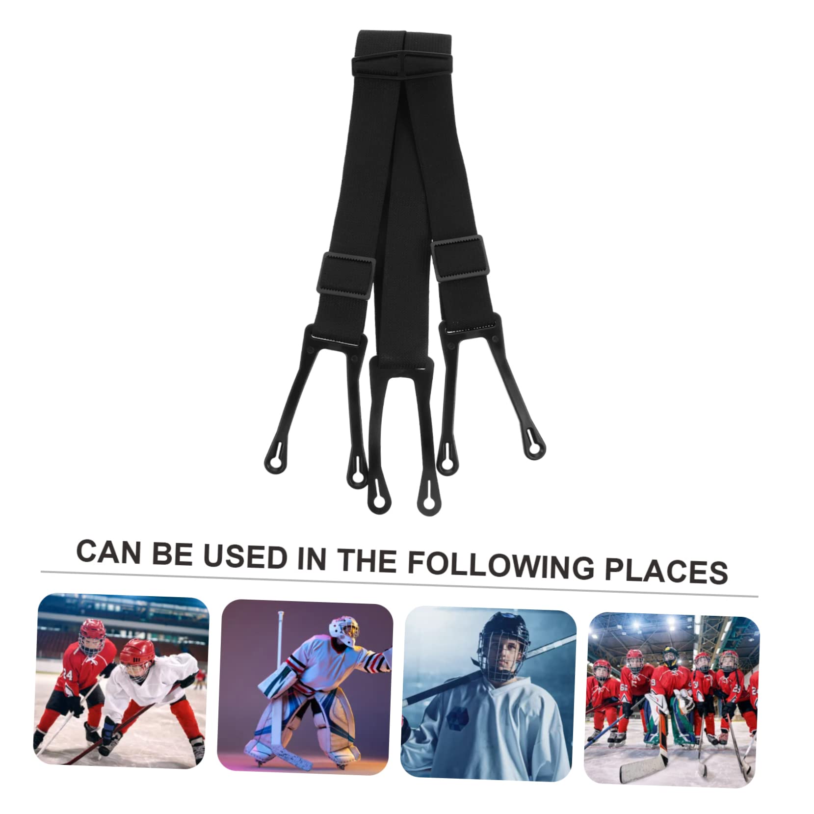 GALPADA 2pièces Bretelles De Hockey Anti-dérapantes Pour Pantalons Accessoire Sportif Pour Adultes Ceinture De Traction Élastique Matériau Durable