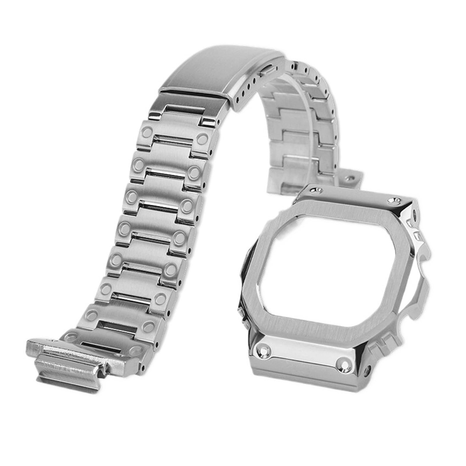 Kit boîtier de bracelet en métal modifié pour rénover Casio GW-5000 - 3