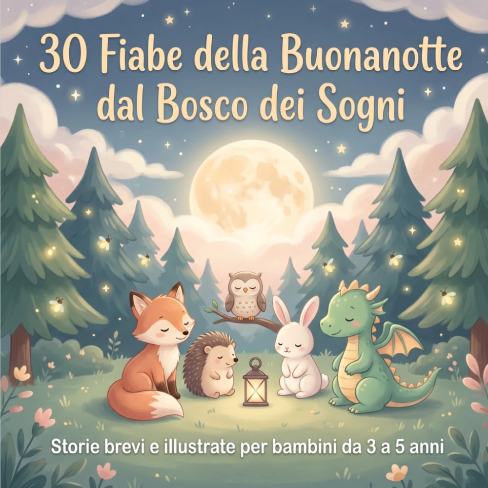 30 Fiabe della Buonanotte dal Bosco dei Sogni: Storie brevi e illustrate per bambini da 3 a 5 anni