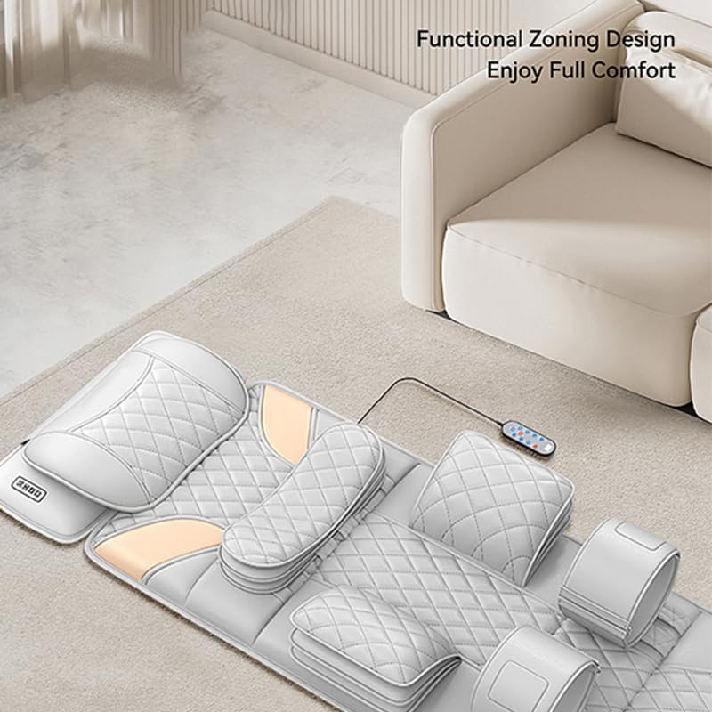 Miniatura 8 de Beloving Alfombrilla de masaje de cuerpo completo para cuello, hombros, espalda, piernas, almohadilla para silla masajeadora con nodos de